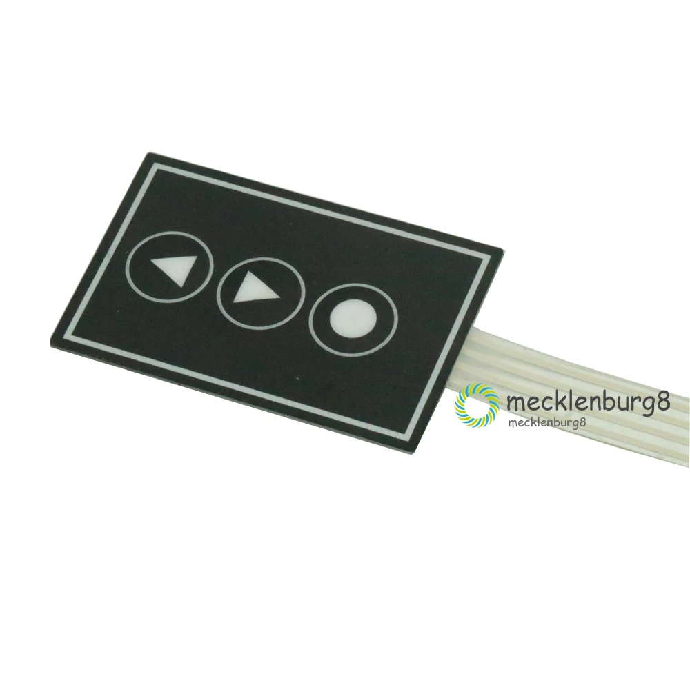

1x3 Matrix Array Membrane Switch Keypad 3 Keys Keyboard 1*3 Keys Display Switch Control Panel For DIY
