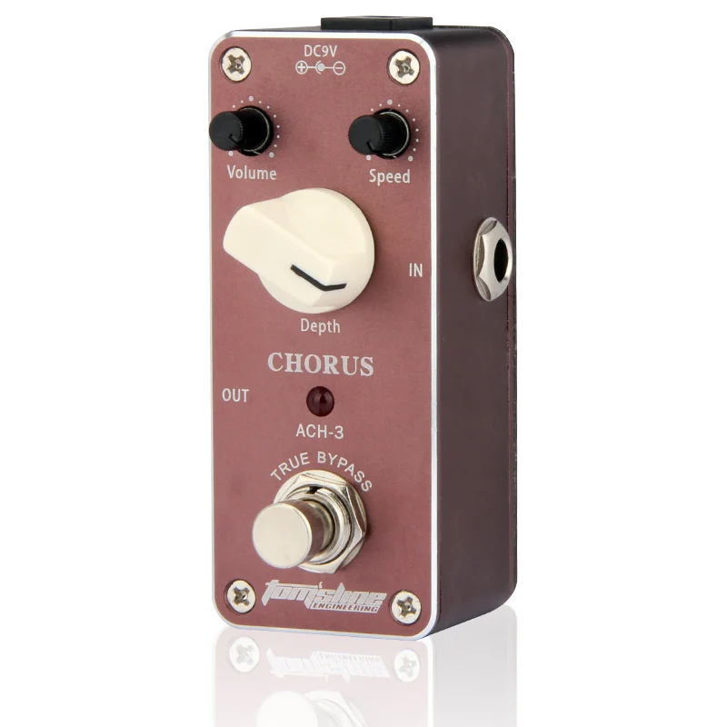 Педаль эффектов для электрогитары Aroma педаль хора с крепежной лентой корпус из