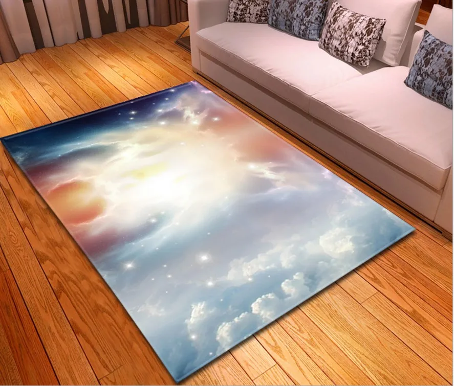 4 Простой Таинственный Звездное ковер для гостинной спальни столовая rugs and carpets шелковистый для дома, гостиной Космический galaxy ковер - Цвет: 4