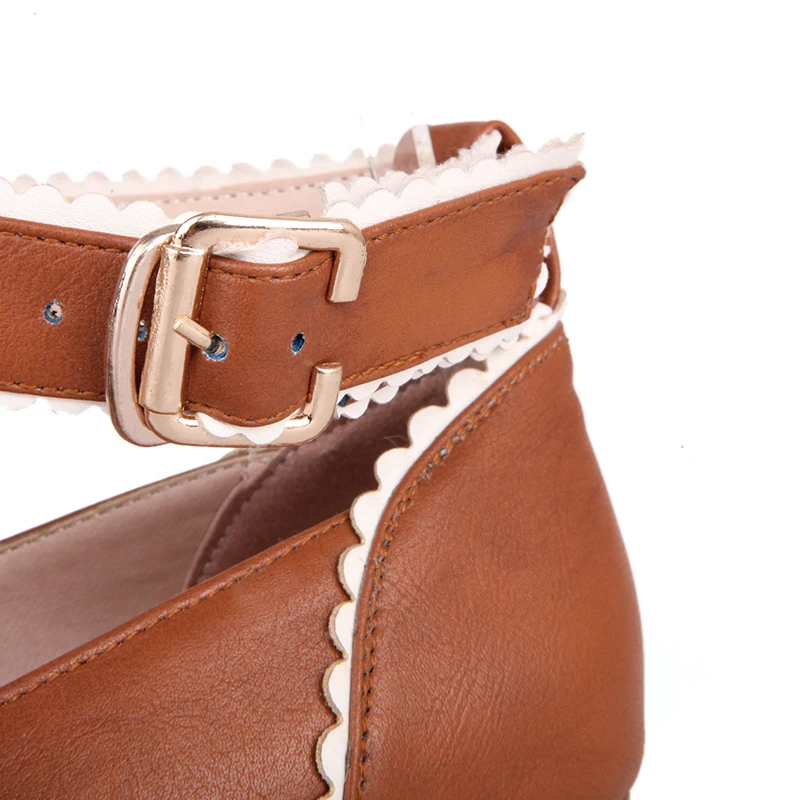 

Women Thick High Heel Shoes Women Patchwork Bowknot Heart Buckle Heels Pumps Ladies Office Daily Footwear Size 32-43