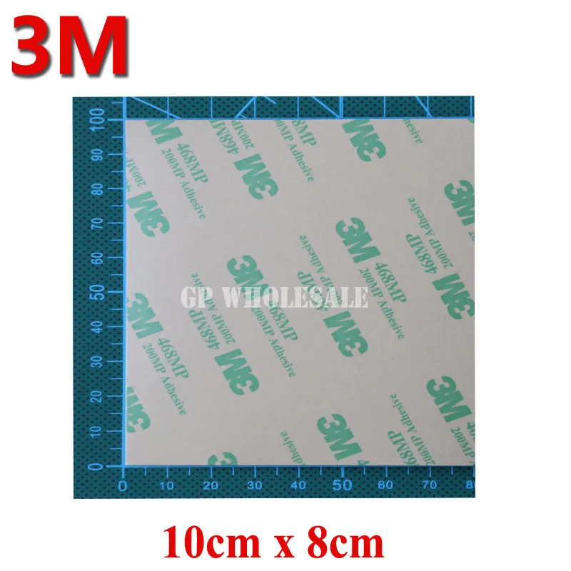 

20sheets/lot 8cm x 10cm 3M468 468MP 200MP Double Sided Adhesive Tape For Mobilephone LCD Touch Screen Repair Freeshipping