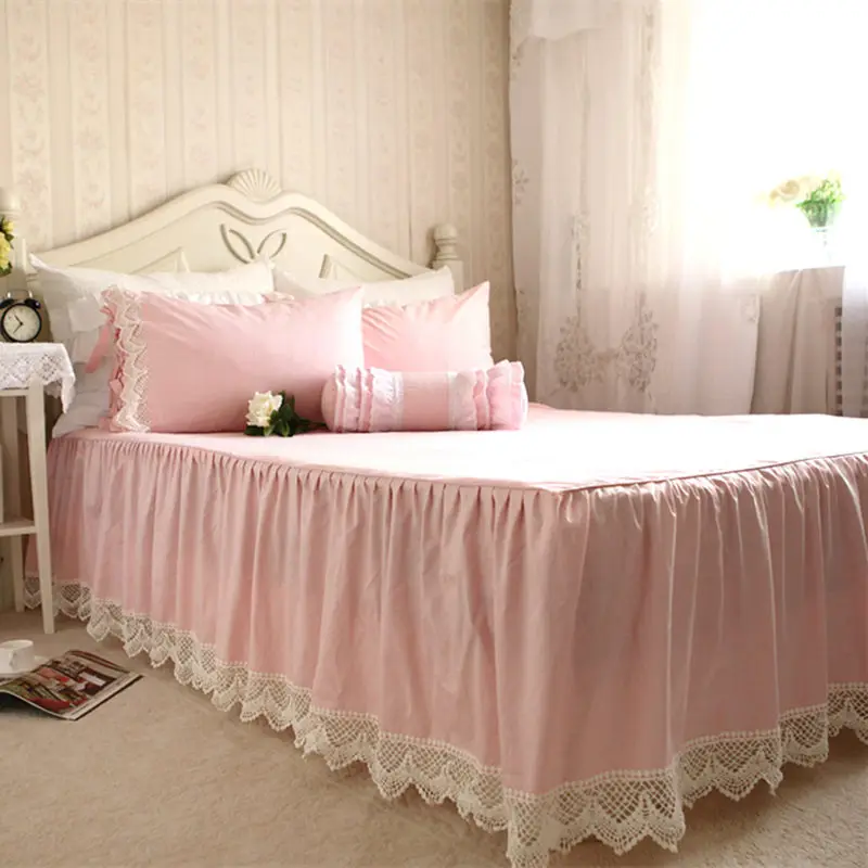 Новинка Европейское стандартное хлопковое кружевное покрывало с вышивкой