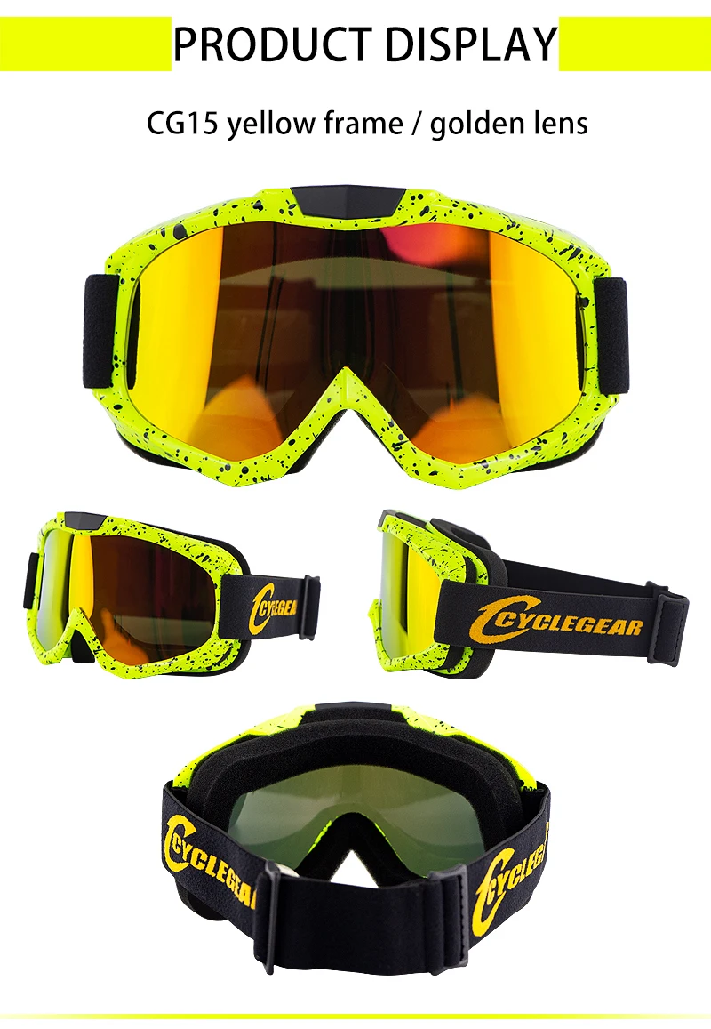 Оригинальные Cyclegear CG15 мотокросса от дорожные очки ATV Casque мотоциклетные очки анти-ветер мотоцикл гоночная маска
