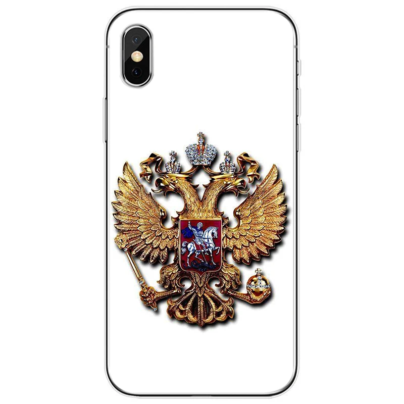 Мягкий силиконовый чехол для телефона с изображением флага России, для iPhone 6, 6 plus, 7, 8 plus, 5, 5S, 5C, SE, для iPhone X, XS, XR, XS Max