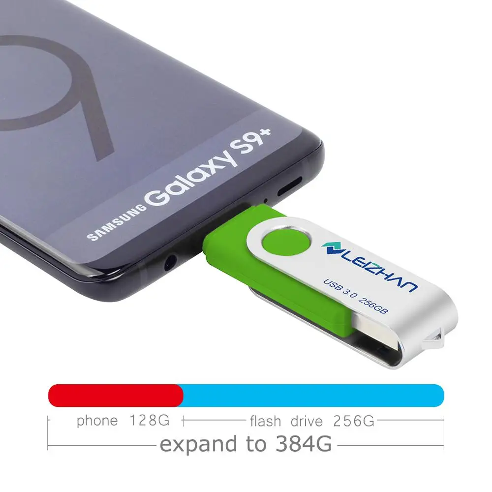 Флэш накопитель LEIZHAN USB C для телефона Android 256 ГБ флэш 3 0 64 32 16 высокоскоростной 128 C|USB