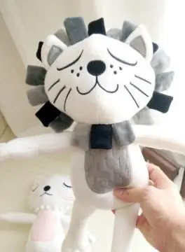 Ins популярный Лев Кот, мягкие игрушки для детей, Детский Лев, плюшевая мягкая игрушечная Подушка, кукла, детская комната, декор для спальни, детский подарок - Цвет: MODEL 2