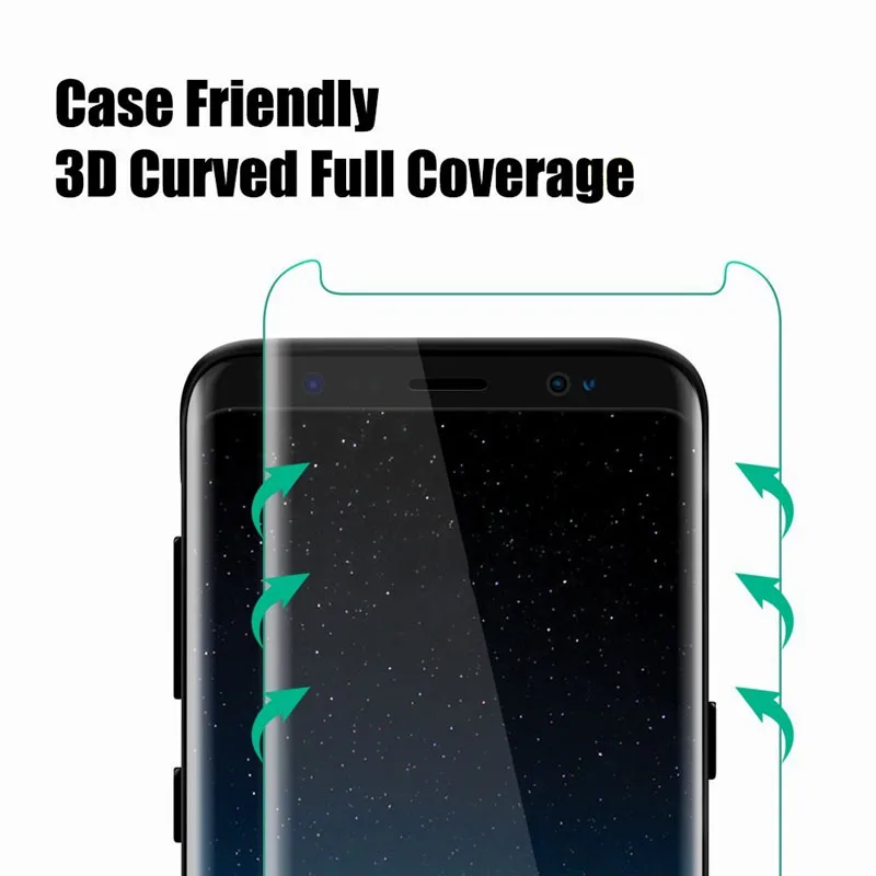Защитное стекло с изогнутыми краями для Samsung Galaxy S8 S9 Plus Note 9 8 Note8 Note9 S 9|glass for samsung|screen