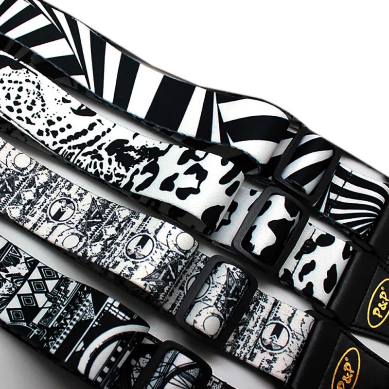 

Guitar Strap Acoustic Electric Guitar Strap Embroidery Adjustable Music Instruments Accessories Straps 5 Colors