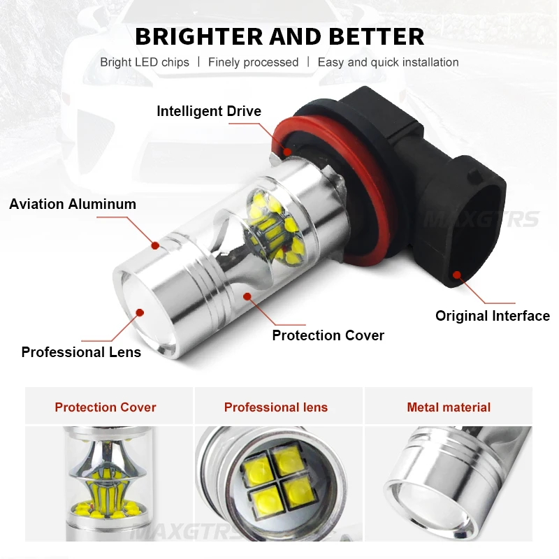 2 шт. Автомобильные светодиодные лампы H7 9006 HB4 9005 HB3 H8 H11 100 Вт|fog light bulb|9006 hb4h8 h11 |