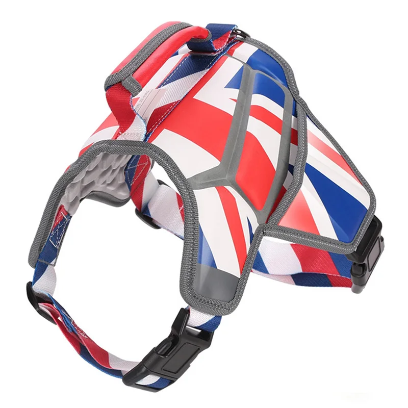 Светоотражающий массажный жилет для собак Сбруя средних и больших Хаски Аляска