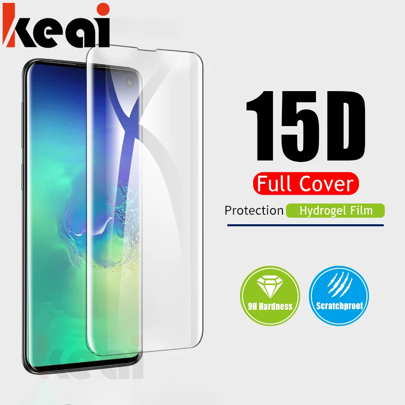 Гидрогелевая пленка 15D с полным покрытием для Samsung Galaxy A50 A70 A90 A80 A30 A10 Защита экрана