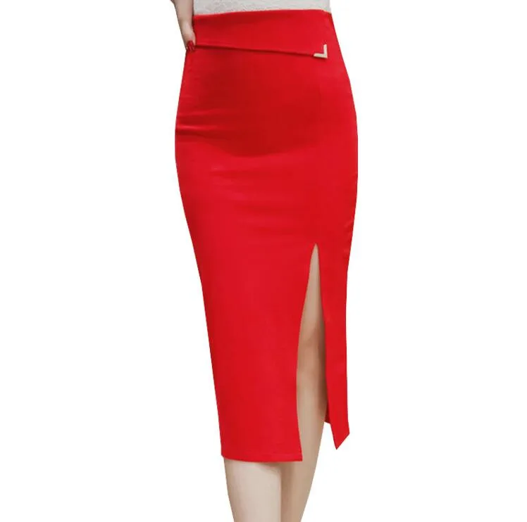 Skirt Bodycon Skirts Womens Tight Sexy Bifurcation Knee-leng