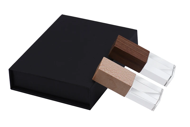 JASTER Walnut Crystal usb 2,0 4 ГБ 8 ГБ 32 ГБ 64 Гб 128 ГБ флеш-накопитель с черной упаковочной коробкой(10 шт. бесплатный логотип