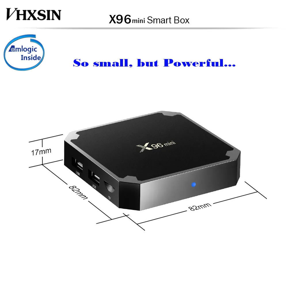 VHXSIN 20 шт./лот X96mini Android TV BOX 1 ГБ 8 ГБ/2 16 Amlogic S905W четырехъядерный 2 4 ГГц 4k медиаплеер