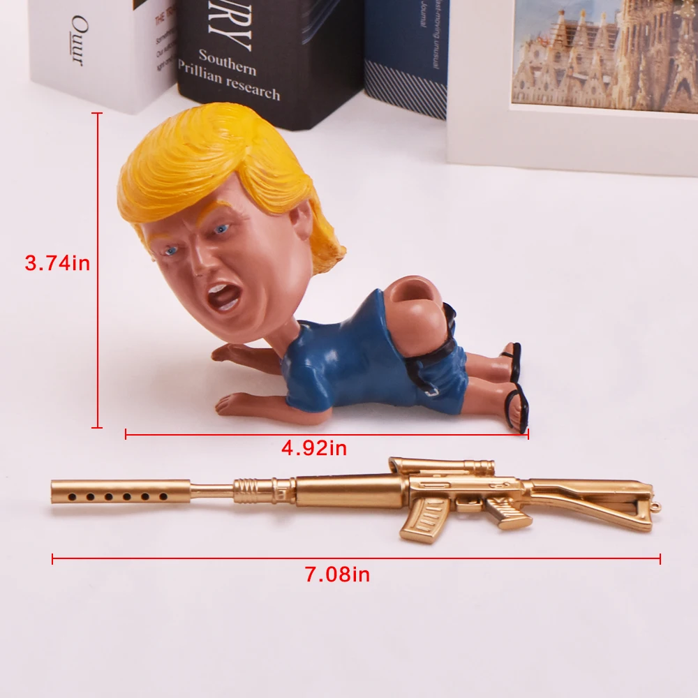 Горячее предложение! Дональд Трамп забавная подставка для ручек держатель шутка