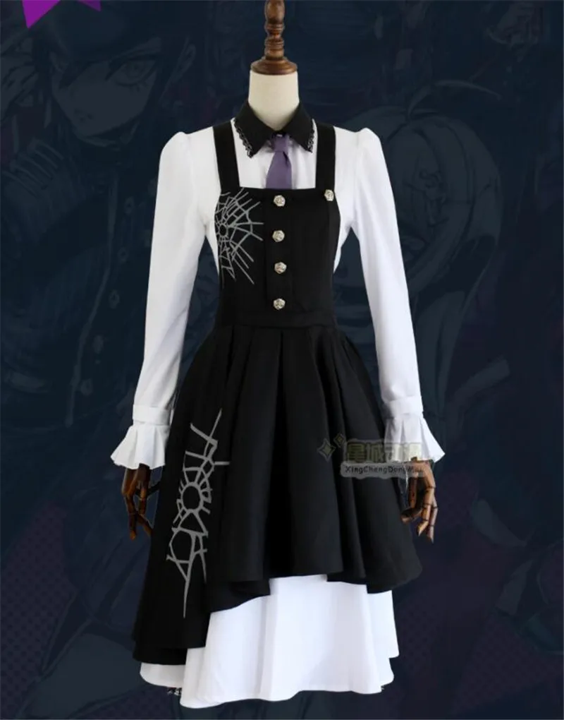 Черно белое платье тоджо кируми из Danganronpa V3: Killing Harmony для косплея и вечеринки на