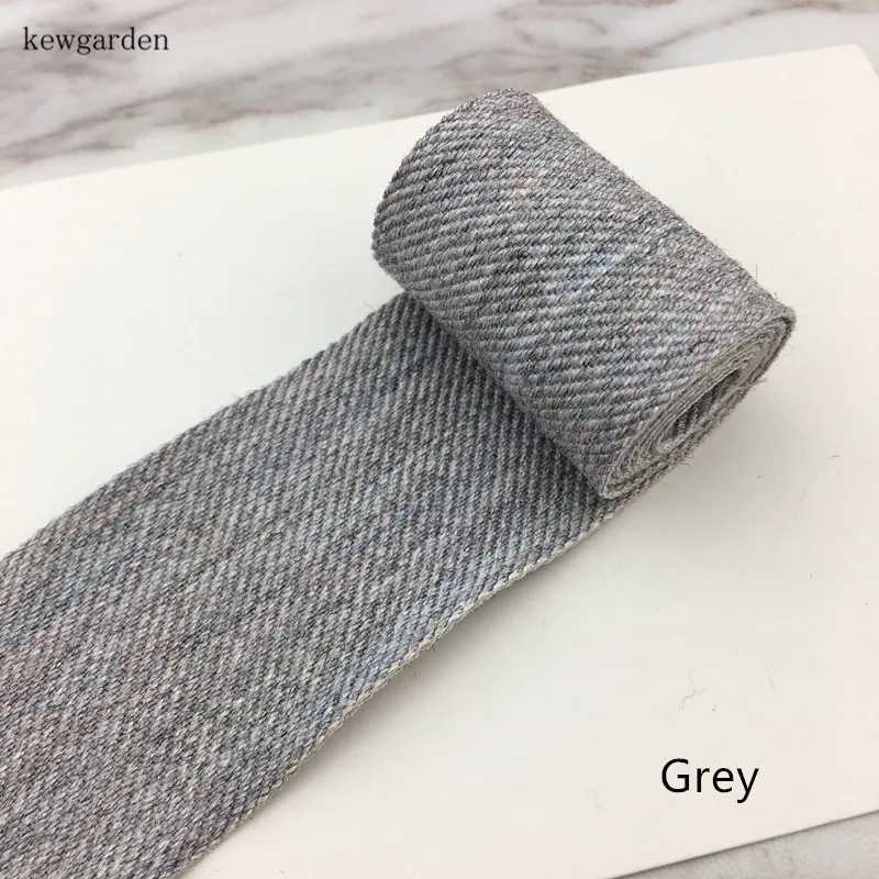 Kewgarden шерстяные атласные ленты " 5/8" DIY бант Толстая мягкая хлопковая лента вручную изготовленная лента аксессуары для одежды Riband 5 м