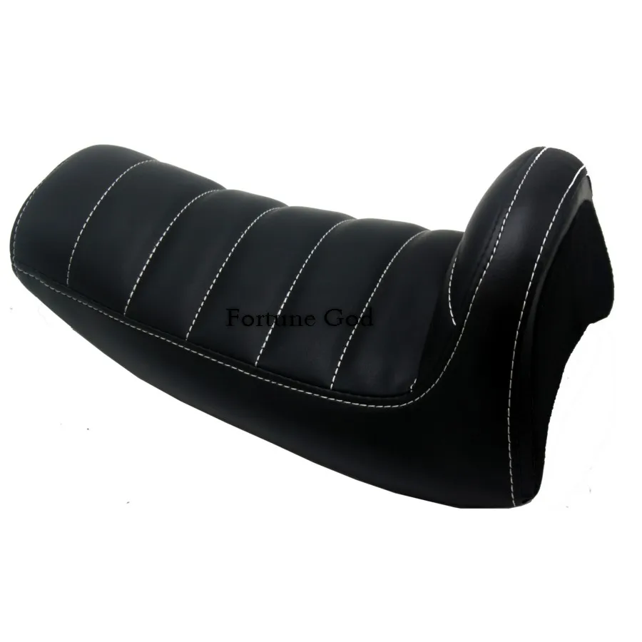 Мотоциклетное черное одноместное сиденье с гладкой полосой для водителя Harley