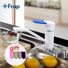 Смеситель для кухни Frap, смеситель для холодной и горячей воды, Одноцветный смеситель для раковины, поворот на 360 градусов, многоцветная крышка ручки, ChoicesF4534