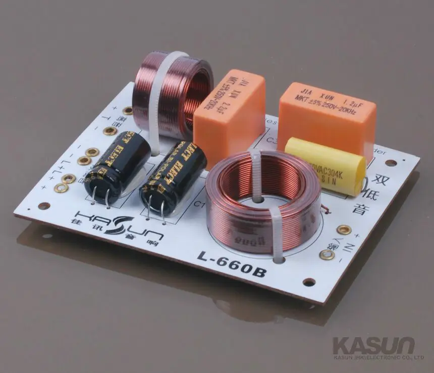 2 шт KASUN L-660C 2 Way 3 шт двойной бас 150 Вт Hi-Fi аудио динамик кроссовер с делителем частоты фильтры