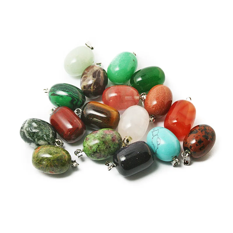 NiceBeads 13*19 мм 1 шт. смешанный стиль овальная форма подвески из природного камня