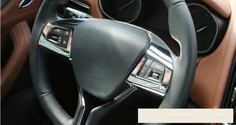 Для Maserati Levante для Ghibli для Quattroporte автомобильный Стайлинг ABS рулевое колесо Кнопка рамка Крышка отделка наклейка аксессуары