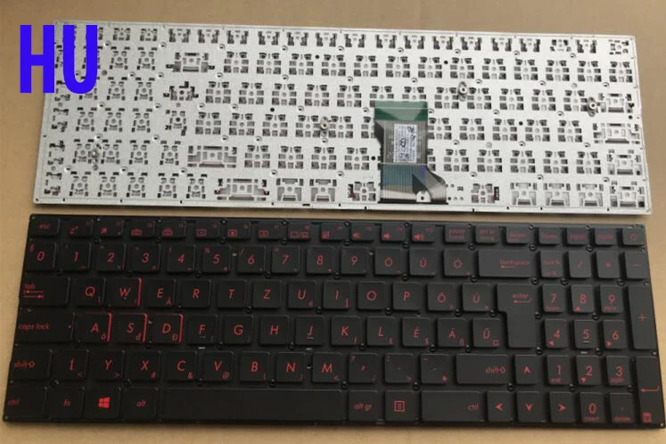 orange Новая клавиатура для ASUS N501 UX52V UX52 ux522a UX52VS UX501 Испанский/Венгерский/арабский/Италия/русский/Таиланд/США/Корейский/GR/NE/BUL - Цвет: orange