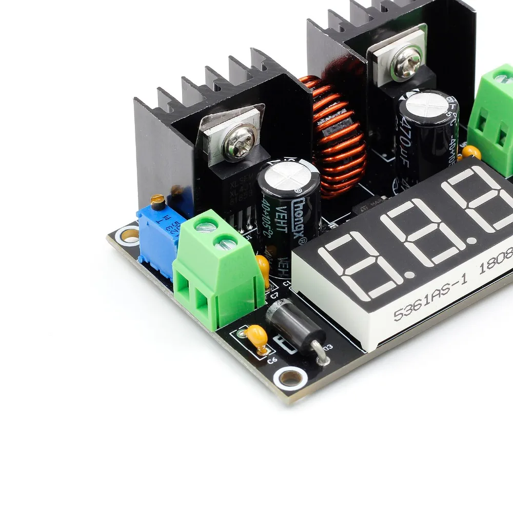 XL4016 LM317 светодиодный цифровой вольтметр регулятор напряжения XL4016E1 DC-DC понижающий модуль 200 Вт 8A ШИМ 4-40 В до 1,25-36 в