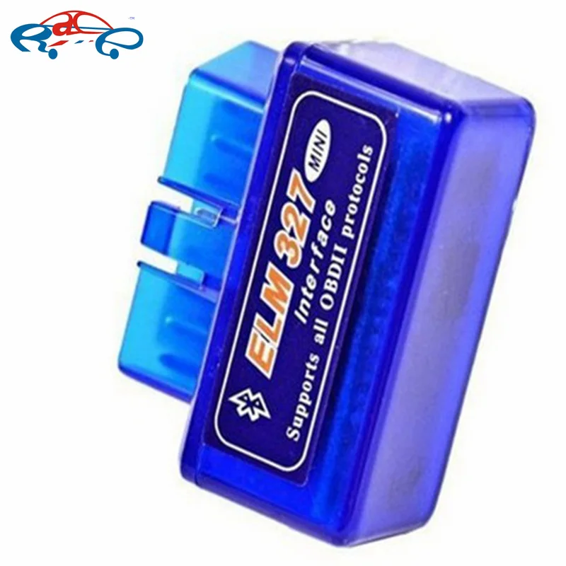 Высококачественная двойная печатная плата ELM 327 белый OBD2 ELM327 Bluetooth считыватель