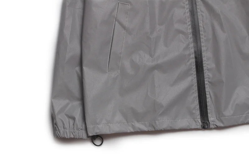 

2020 men reflective windproof coat hip-hop hooded reflective suit