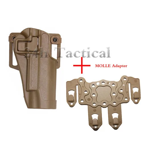 molle plate set 2 Тактический CQC правая рука военный Кольт 1911 M1911 ремень кобура с платформой для охоты - Цвет: molle plate set 2