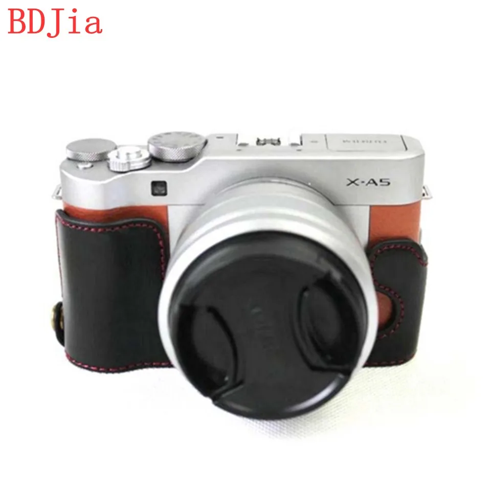 Модная сумка для камеры чехол Fujifilm XA7 XA20 XA5 XA10 XA3 из искусственной кожи половинный