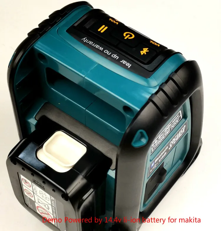 Bluetooth копье питание от 14 4 В/18 в литий ионный аккумулятор для makita dewalt Milwaukee