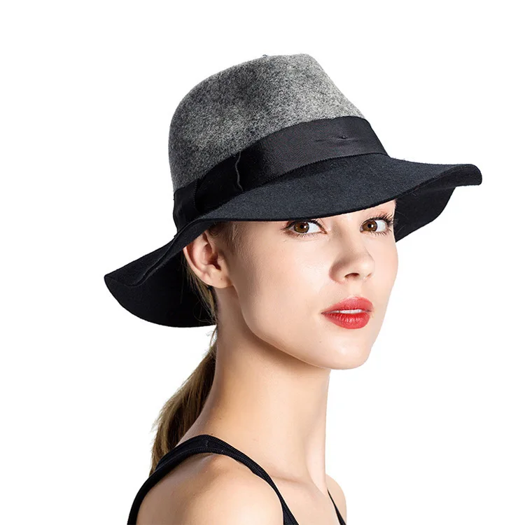 Осенне-зимняя шляпа фетровая Женская для взрослых дорожная уличная церковная