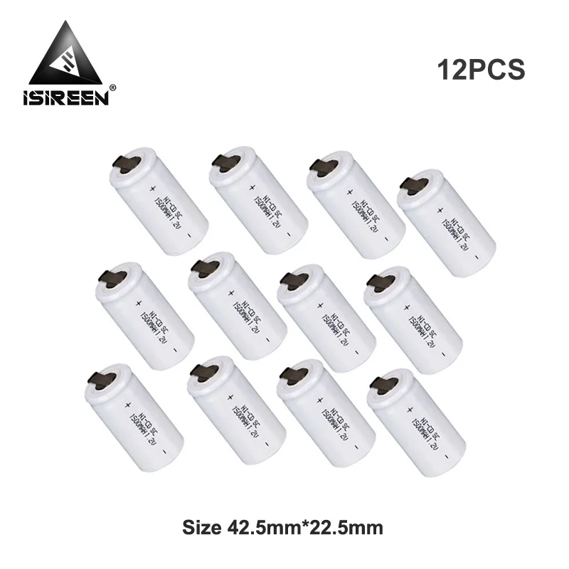 SC Ni CD 1 2 V 1500mAh аккумуляторные батареи для самостоятельного использования