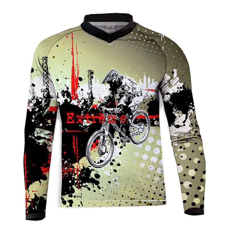 

New Men Downhill Jersey Motocross Long Sleeve Moto Jersey MTB Cycling Clothing MX DH Motocross Racing Downhill jersey