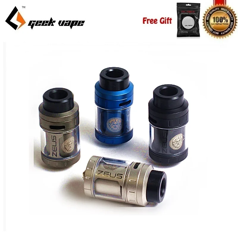 Атомайзер для электронной сигареты Geekvape Zeus RTA 4 мл 25 мм подходит Aegis Box Mod защита от