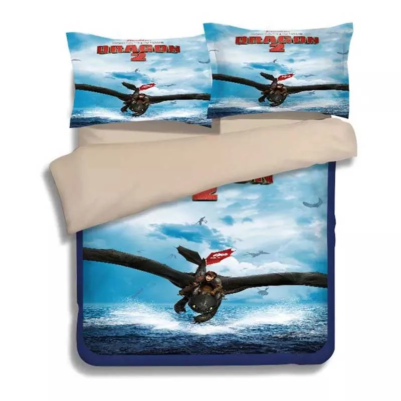 14 Как приручить дракона 3D комплект постельного белья Детская комната Декор пододеяльники наволочки одеяла комплекты постельного белья постельное белье - Цвет: 14