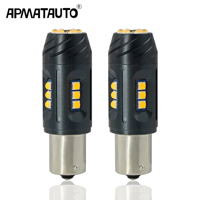2x светодиодный CanBus 1156 7506 7528 BA15S P21W BAU15S PY21W T20 7440 WY21W для автомобиля светильник