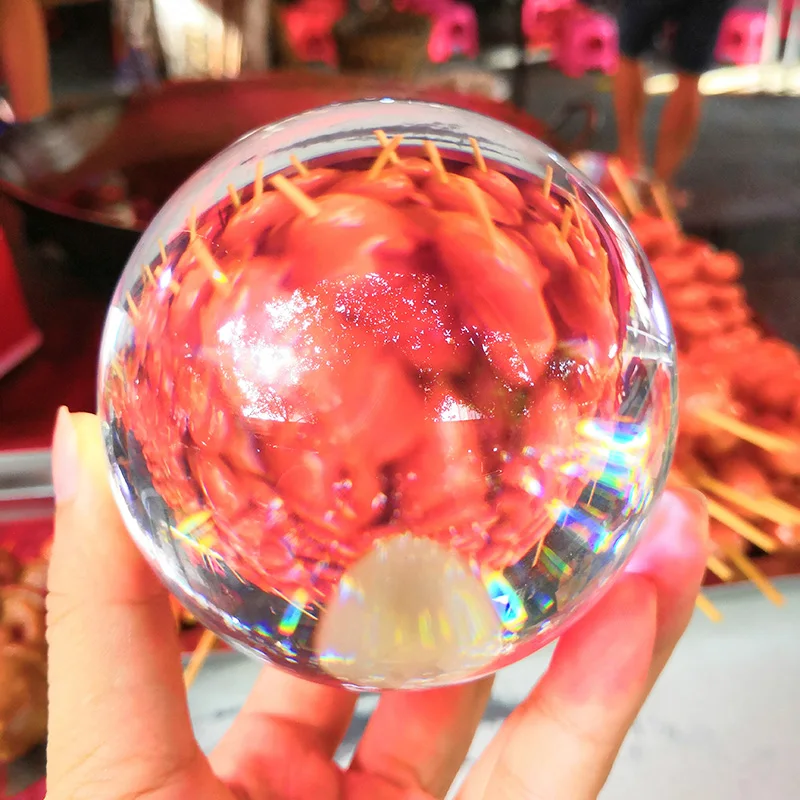 K9 Crystal Ball Sphere Lens Photography Prop Fengshui Meditation Glass Healing Magic Globe Accessiores | Дом и сад