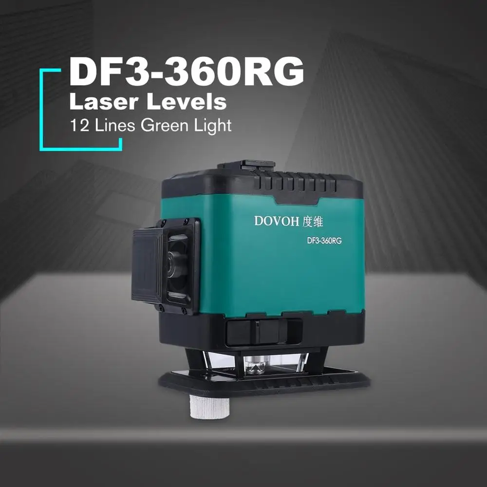 DOVOH 12 Lines Green Light Laser Levels Leveling Instrument Self-leveling Leveler Vertical Horizontal Cross | Инструменты