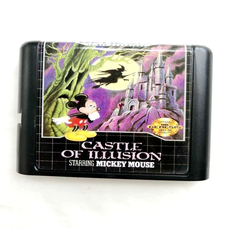 Замок иллюзии Starring Mick mouse 16 bit MD карта памяти для sega Mega Drive 2 для sega Genesis Megadrive