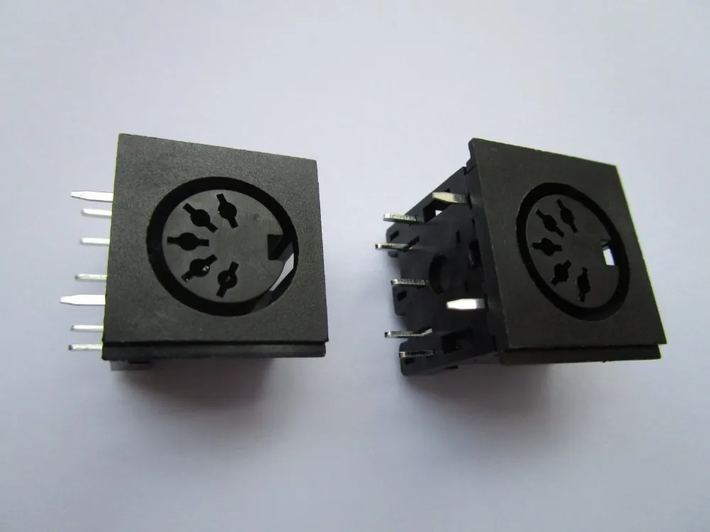 50 шт. круговой DIN разъем Женский S терминал 5 pin PCB Крепление разъем|pcb sma connector|pcb