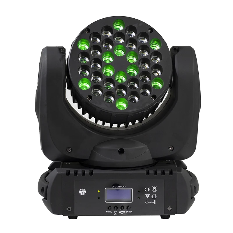 Светодиодный луч 36x3 Вт RGBW Поворотная лампа профессиональная для DMX512 Сценический Эффект диско DJ вечеринки Свадебный танцпол Быстрая