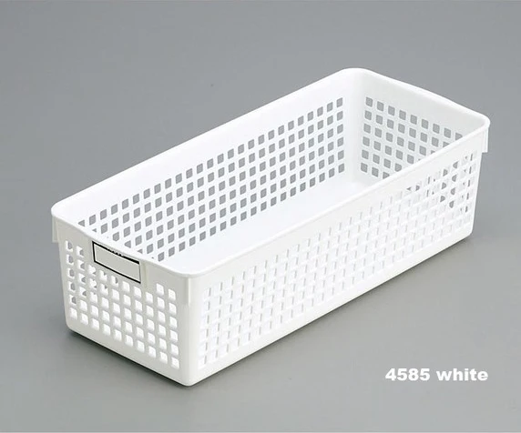 4585 White Бытовая корзина для хранения этикеток cd корзина для отделки пластиковая коробка для хранения - Цвет: 4585 White
