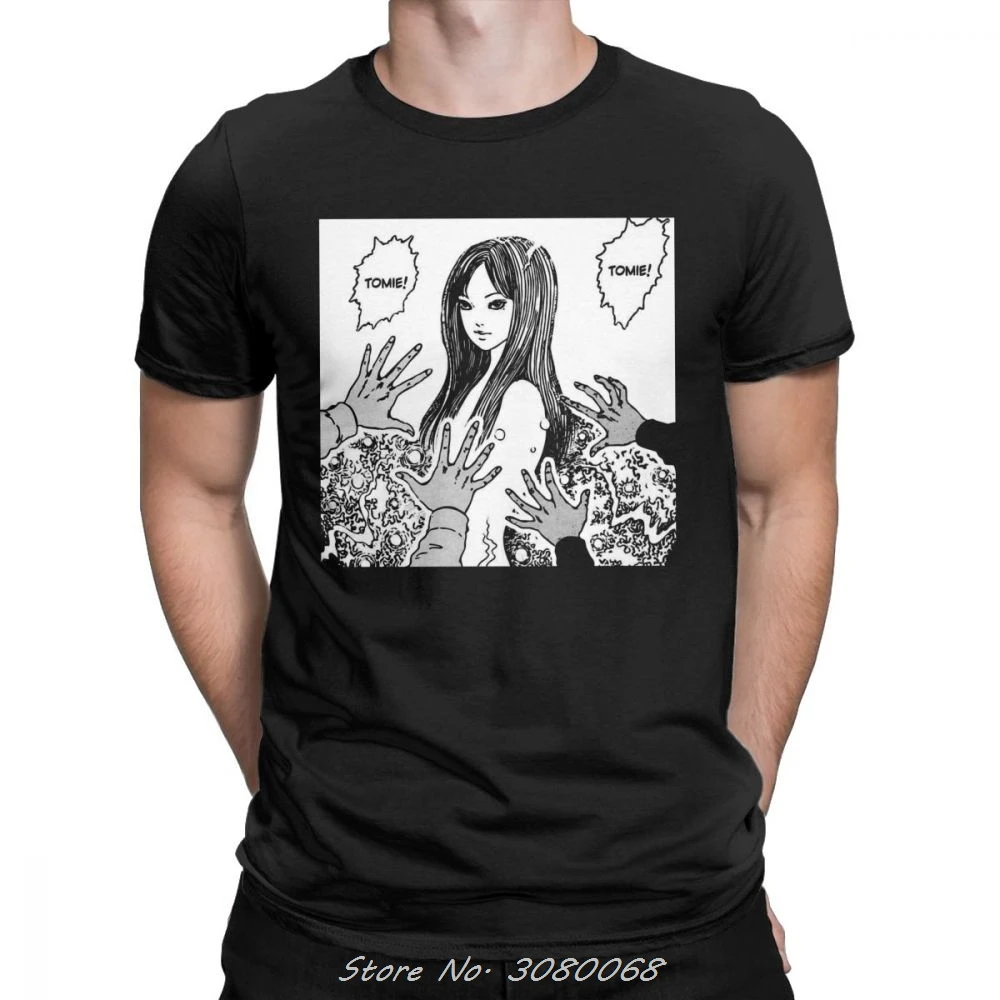 Футболка Junji Ito с Аниме Манга японские ужасы кавайные жуткие милые мужские