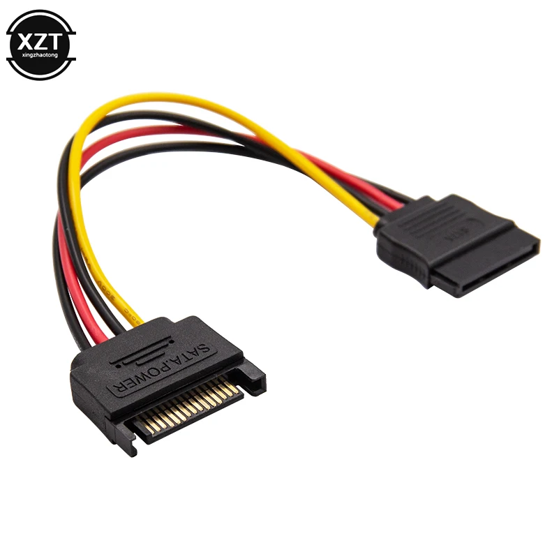 1 шт. 20 см 15pin Штекерный к женскому SATA жесткий диск удлинитель питания кабель Sata M F