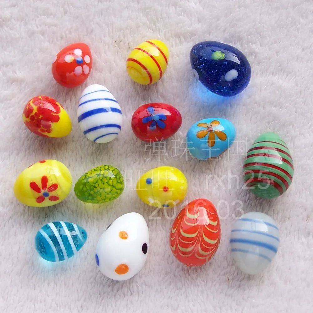 Бесплатная доставка 15 шт./лот милые пасхальные яйца стеклянные мраморные костюм |