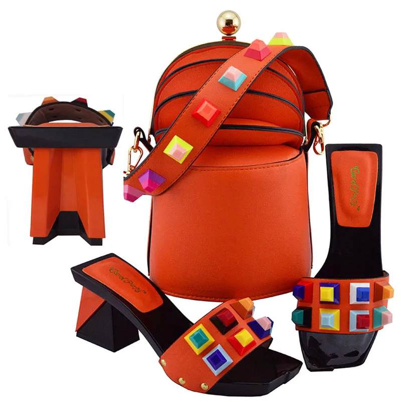 Black Nigerian Party Shoe and Bag Sets Italian Shoes Set Envio Gratis African Matching In Women | Обувь