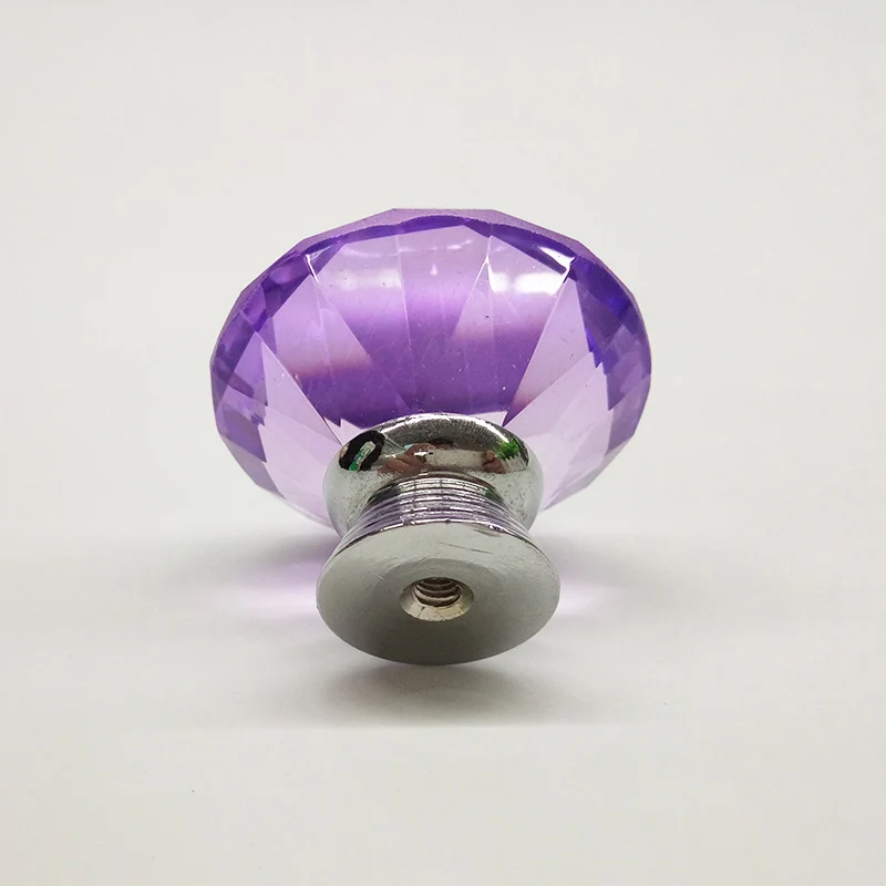 2017 Высокое качество 40 мм прозрачные хрустальные ручки для шкафа ящик комод ручка